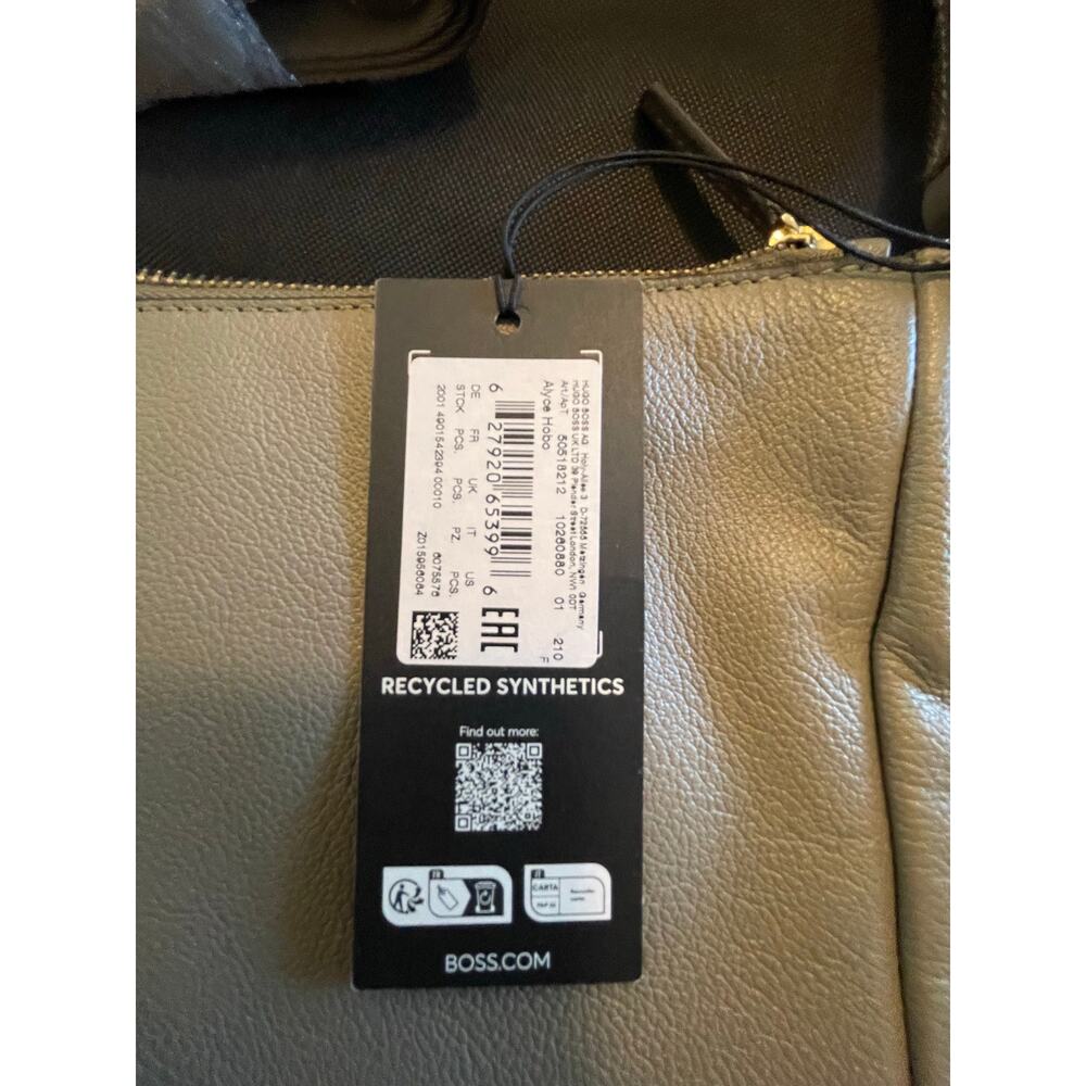 Boss Alyce Leather Hobo Bag - Picture 10 of 12